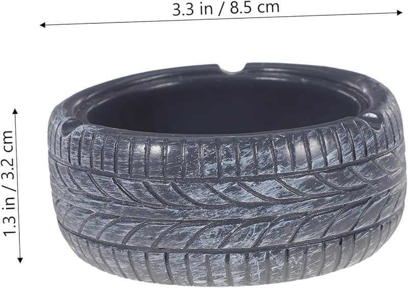 كابيلوك تصميم إطارات منفضة سجائر محمولة حامل رماد مكتبي أسود - Image 2